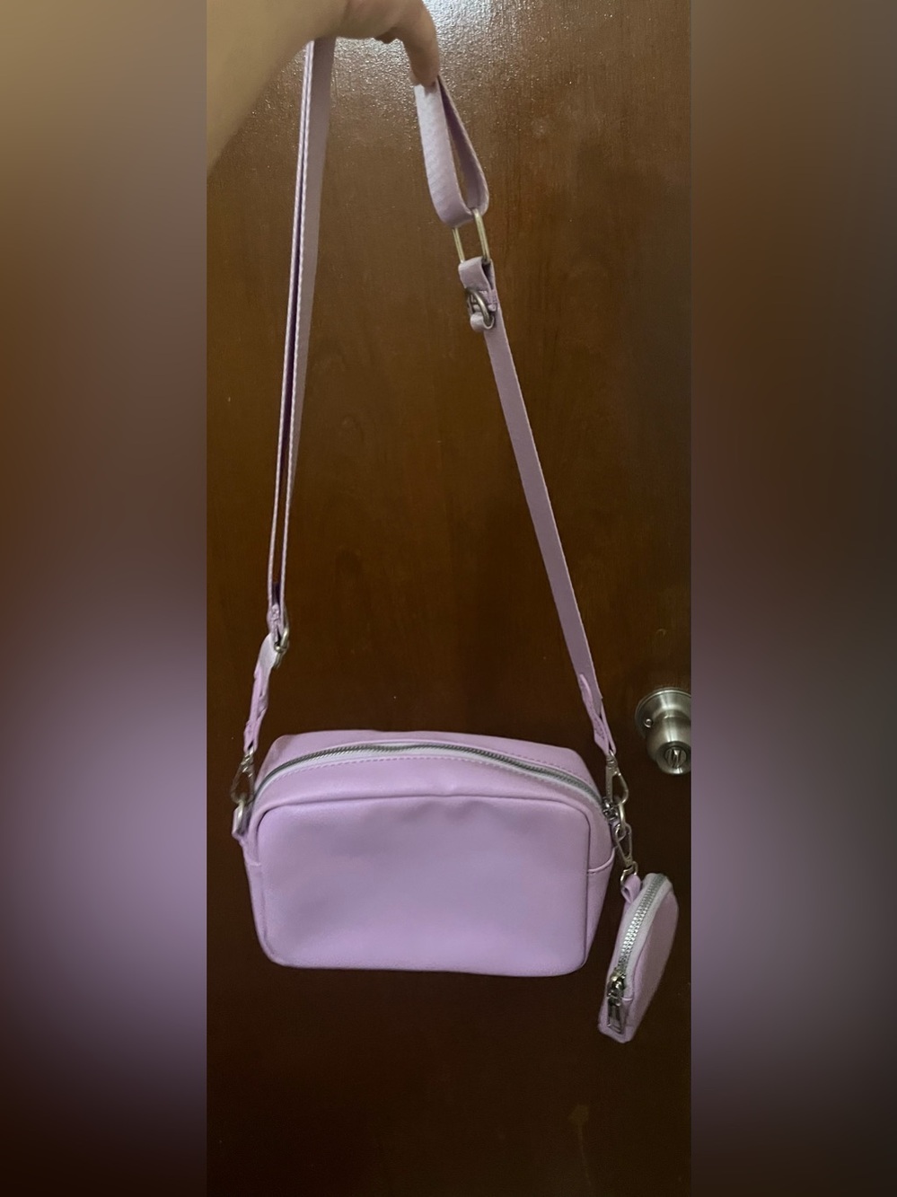 Lavender Crossbody Bag - Lightweight Women’s or Girls Purse